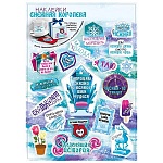 Наклейки " Мир поздравлений " 501 Новогодние- Снежная королева, 233*161мм, ПВХ, двусторонние