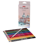 Карандаши цветные деревянные Alto Colore 24цв " Hatber " трехгранные, картонная упаковка, европодвес