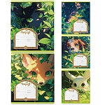Тетрадь А5 18л клетка " Erich Krause " Garden pet, Mix-pack, офсет, на скобе, обложка - мелованный картон, скругленные углы, 5 дизайнов в спайке