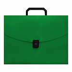 Портфель " KWELT " А4 1 отделение, Зеленый, на замке, пластик