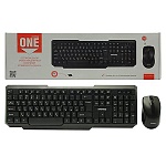 Набор клавиатура и мышь беспроводной " Smartbuy " ONE 230346AG-K чёрный, USB, 1000 DPI, картонная упаковка