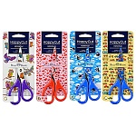 Ножницы детские " Bruno Visconti " Happycut 13,7см, металлические, безопасные закругленные лезвия, 4 дизайна (без возможности выбора дизайна), картонный блистер