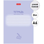 Тетрадь-словарь для записи словарных слов МАЛЫЙ ФОРМАТ А6 24л узкая линия " Hatber " Учись хорошо, на скобе, обложка- мелованный картон