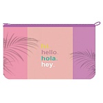 Пенал-косметичка " Пчелка " ПК-51 1 отделение, 5 секций, 225*120*100мм, Премиум, Hello, на молнии, печать на ткани