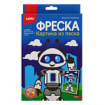 Картина из песка " Lori " Фреска Робот, цветной песок, самоклеящаяся основа, инструкция
