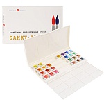 Краски акварельные художественные " Санкт-Петербург " 24цв, кювета 2,5мл, пластиковая упаковка с палитрой