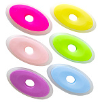 Ластик " deVente " School 50*25мм, овальный с пластиковым держателем, индивидуальная упаковка, цвет- ассорти, тубус