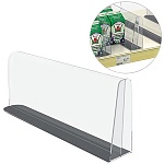 Разделитель пластиковый на T- основании DIVT-T-150-TM, высота 150мм, длина 380мм, магнитное основание