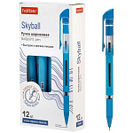 Ручка шариковая " Hatber " Skyball синяя 0,7мм, толщина письма 0,35мм, чернила на маслянной основе, рифленый держатель, пластиковый корпус, картонная упаковка