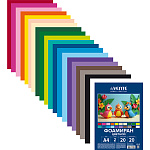 Фоамиран " deVente " A4 20л 20цв 1мм, пластиковый пакет, европодвес