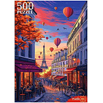 Пазлы " Рыжий кот " 500элементов Осенний Париж 33*47см, картонная упаковка 23,3*32,3*4,7см