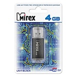 Флеш-диск " Mirex " 4GB Unit черный USB 2.0