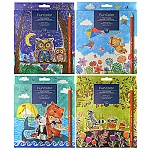 Карандаши цветные пластиковые Funcolor 24цв " Bruno Visconti " трехгранные, 6 видов (без возможности выбора дизайна), картонная упаковка, европодвес