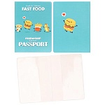 Обложка для паспорта " Миленд " Fast food, 130*95мм, ПВХ, slim