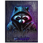 Дневник 1-11 класс 7БЦ " Феникс " Енот, глянцевый ламинированный картон, тиснение цветной фольгой, 48л