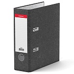 Папка-регистратор МАЛЫЙ ФОРМАТ А5 " Erich Krause " Basic сборная 70мм серый мрамор, этикетка для маркировки, серый корешок