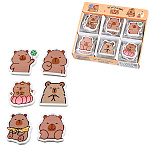 Ластик " Mazari " Капибара, 35*40мм, термопластичная резина, фигурный, ассорти, картонная упаковка