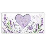 Конверт для денег " Мир открыток " 2-16 Свадьба- С Днем Свадьбы! Фиолетовое сердце 168*83мм