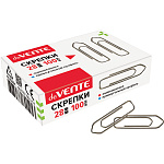 Скрепки " deVente " 28мм оцинкованные, прямоугольные, 100шт, картонная коробка