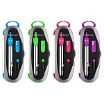 Готовальня 3 предмета: циркуль металлический 13,5см, точилка, набор грифелей, пластиковый футляр, европодвес, ассорти, School, " Erich Krause "