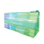 Пенал-косметичка " Пчелка " К-221 1 отделение 200*80*30мм Акварель, на молнии, печать на ткани