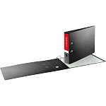 Папка-регистратор БОЛЬШОЙ ФОРМАТ А3 " deVente " разборная 75мм двусторонний ПВХ Черная, пластиковый карман со сменной этикеткой