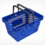 Корзина Classic пластиковая с 2 пластиковыми ручками, 20л, синяя, 435*305*235мм