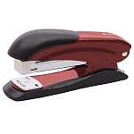Степлер №24/6, 26/6 на 20л " Lamark " 100скоб Ulrich металлический, встроенный антистеплер, противоскользящая резиновая вставка, один режим скрепления скоб, глубина закладки бумаги 52мм, металлический механизм подачи скоб, красный, картонная упаковка