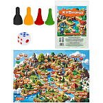 Игра ходилка " Рыжий кот " Мини-игры Кублэнд, состав: игровое поле 42*28,5см, фишки - 4шт, кубик, инструкция, пакет 16,7*25*2,2см, европодвес