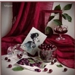 Постер магнитный 100*100мм " Бордовый роман " Винил, европодвес