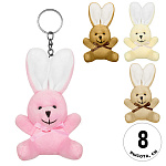 Мягкая игрушка-брелок " KWELT " Зайчонок, 8см, ассорти