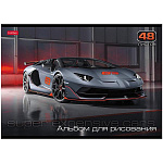 Альбом А4 48л " Hatber " Роскошные цветы (ассорти), на скобе, обложка- мелованный картон, блок-офсет- 100г/м2, 5 дизайнов в коробке