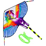 Воздушный змей " Рыжий кот " Летящий пони 140*100см + хвост 180см пакет