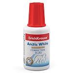Корректирующая жидкость " Erich Krause " Arctic white 20мл с кисточкой, на основе растворителя, термоусадочная пленка