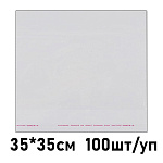 Пакет с клеевым клапаном " KWELT " 35*35см 25мкм, размер клеевого клапана 4см, 100шт/уп