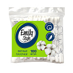 Ватные палочки 100шт " Emily Style " полиэтиленовый пакет