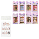 Набор ногти накладные " Mazari " 12шт, ассорти, двусторонние клейкие стикеры, картонная упаковка, европодвес