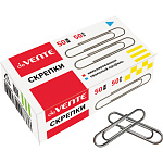 Скрепки " deVente " 50мм никелированные 50шт картонная коробка