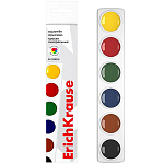 Краски акварельные без кисти 6цв " Erich Krause " пластиковая палета, картонная коробка, европодвес