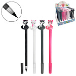 Карандаш вечный " KWELT " HB, Kitty, корпус-пластиковый, прорезиненный наконечник- котик, ассорти