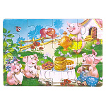 Пазлы " Антураж " Забавные зверята. Поросята 12 элементов