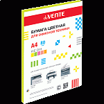 Бумага " deVente " неон А4 75г/м 50л желтая
