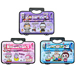 Набор канцелярский детский " Mazari " Лабубу, 5 предметов: пенал металлический, карандаш ч/гр, точилка, ластик, линейка, ассорти (без возможности выбора цвета), блистер, европодвес