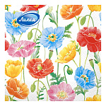Салфетки бумажные 2-слойные " Лилия " Лето 20шт, 100% целлюлоза, 33*33см