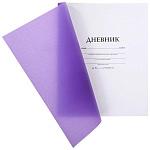 Дневник с пластиковой обложкой 1-11 класс на скобе " Hatber " Фиолетовый, 40л