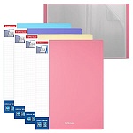 Папка 10файлов " Erich Krause " А4 Matt Pastel ассорти, пластик 0,60мм, с карманом на корешке, с текстурой поверхности " песок "