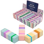 Ластик " Bruno Visconti " HappyGraphix Полосатики, 45*15*15мм, ассорти - 3 цвета, синтетический каучук, картонный дисплей