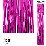 Дождик " KWELT "  9,5*150см розовый, пакет, европодвес