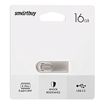 Флеш-диск " SmartBuy " 16GB M3 серебро USB 2.0, металл