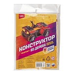 Конструктор " Lori " Техника. Квадроцикл, 210*130*24мм, в наборе: деревянные основы, наждачная бумага, инструкция, пленка